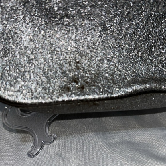 Michael Kors Mini Silver Metallic Pouchette Bag - Picture 9 of 11